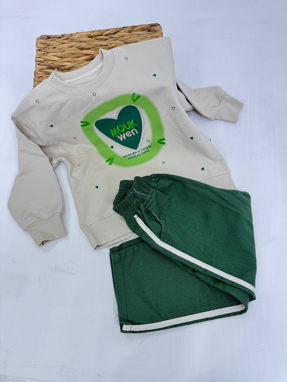 دورس و شلوار کتان  دخترانه